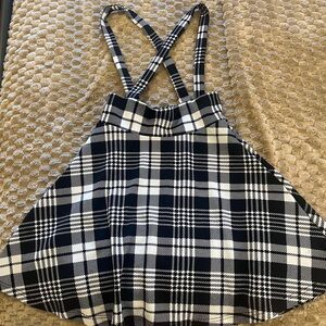 Plaid Suspender Dress